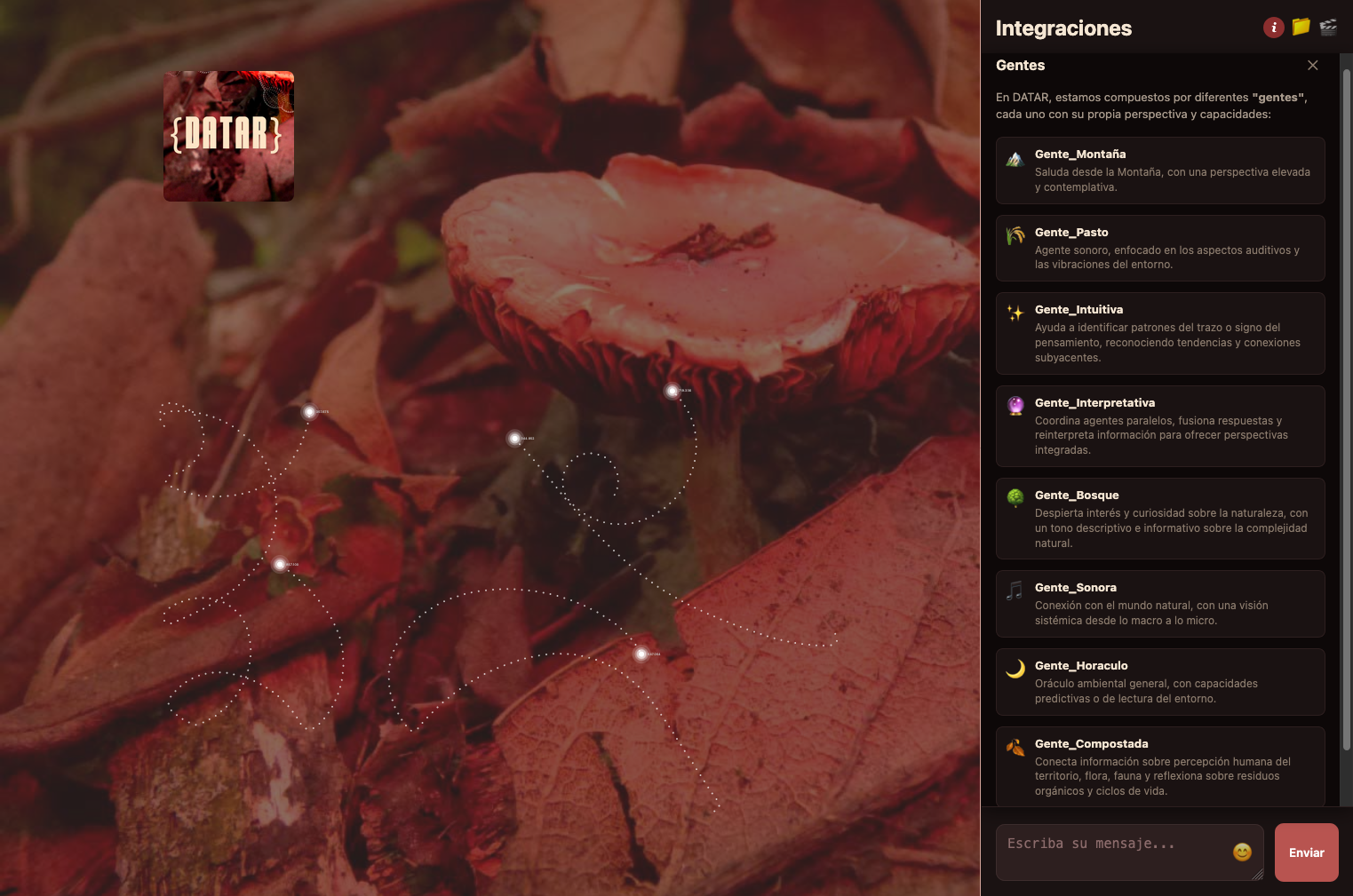 Vista previa del prototipo DATAR